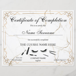 Curso de certificado de conclusão de Prêmios