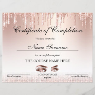 Curso de certificado de conclusão de Prêmios