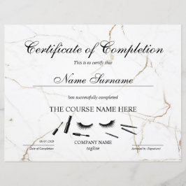 Curso de certificado de conclusão de Prêmios