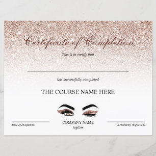 Curso de certificado de conclusão de Prêmios