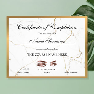 Curso de certificado de conclusão de Prêmios