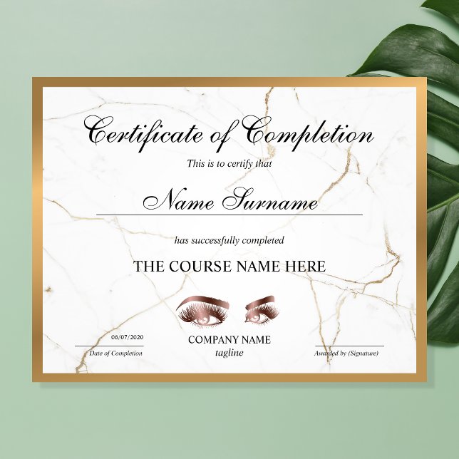 Curso de certificado de conclusão de Prêmios (Criador carregado)