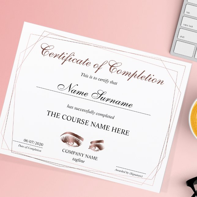 Curso de certificado de conclusão de Prêmios (Criador carregado)
