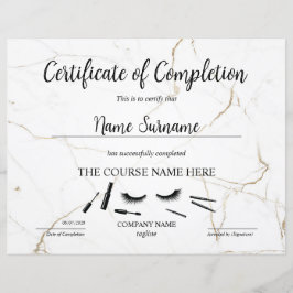 Curso de certificado de conclusão de Prêmios