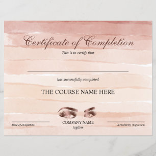 Curso de certificado de conclusão de Prêmios