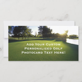 Curso de Golfe Verde no amanhecer