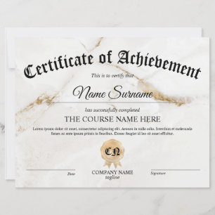 Curso de Prêmio Certificado de Realização