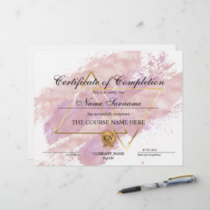 Curso de Prêmio de Certificado de Conclusão Modern