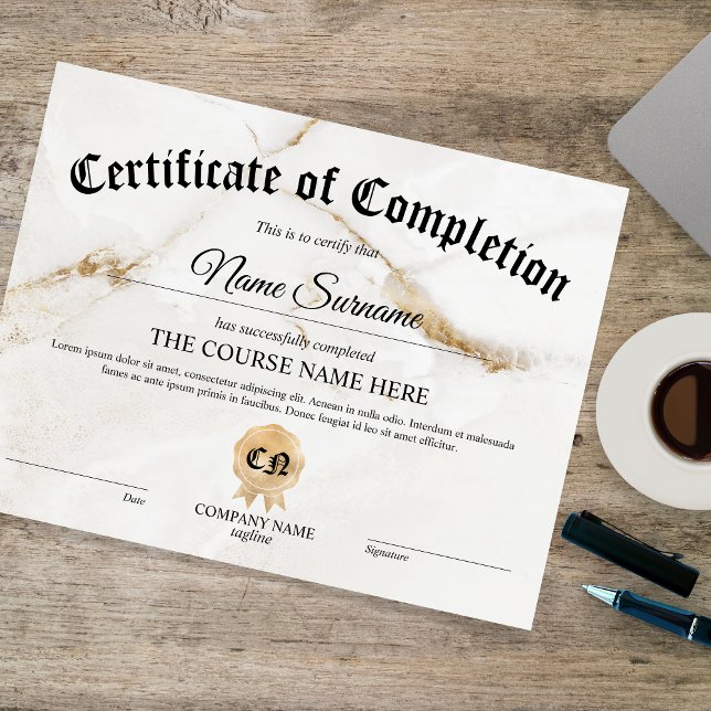 Curso de Prêmio de Certificado de Participação (Criador carregado)