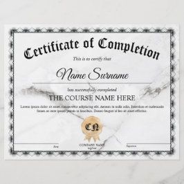 Curso de Prêmio de Certificado de Participação