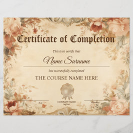 Curso de Prêmio Diploma Certificado de Conclusão
