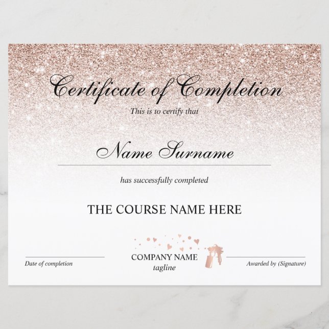 Curso de Tans de Pulverização do Certificado de Co (Frente)