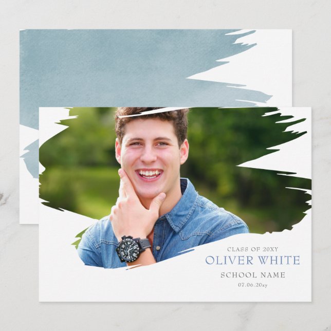 Curso do anúncio de graduação de sucesso (Frente/Verso)