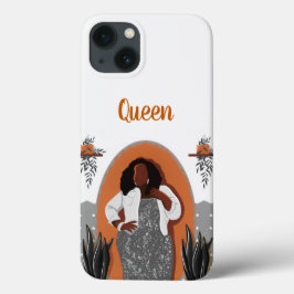 Curva, Mulher Negra, Plantas Domésticas, Laranja e