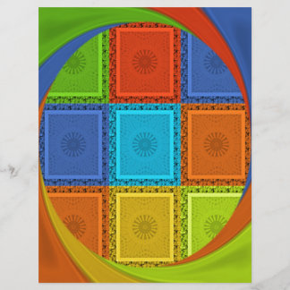 Curva quadrada verde Ouro vermelha