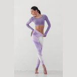 Curva Roxa de Mânre | Leggings de ioga<br><div class="desc">Experimente a harmonia das ondas roxas e brancas enquanto elas fluem graciosamente juntas nestas leggings de ioga,  incorporando a essência calmante da natureza.</div>