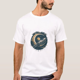 Curvas Cósmicas: Desenho De Camisetas Leves De Gra