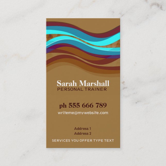 Curvas de Hill da Terra com Cartão de visita de lo (Frente)