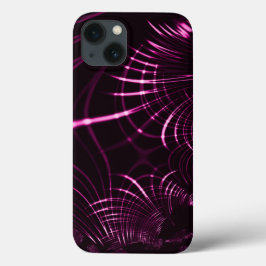 Curvas pontiagudas de cor rosa e fundo escuro