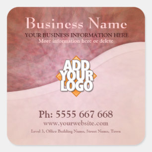 Curvas Terrenas com Etiquetas de Logotipo para Emp