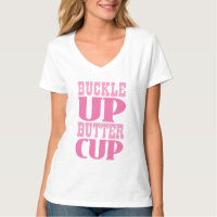 Curvatura acima do t-shirt inspirado do botão de