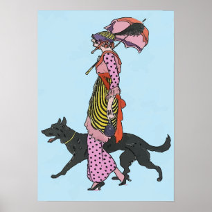 Curve o sinal do seu cão, adicione texto, poster