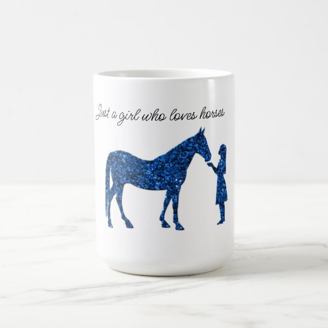 Custa apenas uma garota que ama caneca de cavalos (Centro)