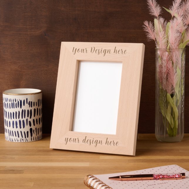 Custom 5x7 Portrait Picture Frame - Engraved Gift (Left)