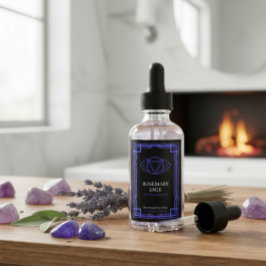 Custom Ajna Third Eye Chakra Essential Oil Label