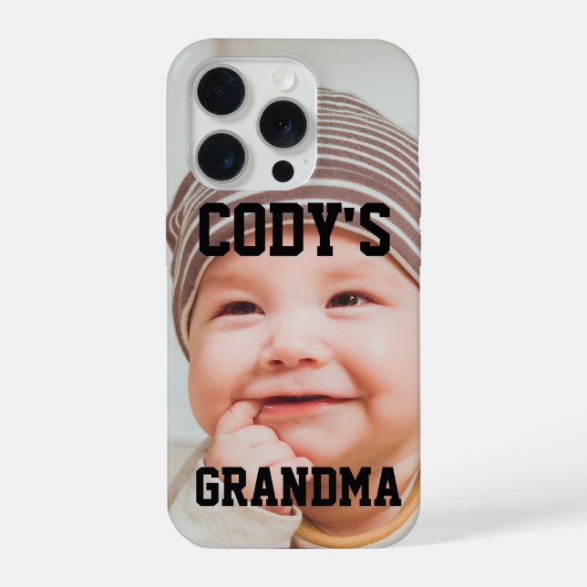 CUSTOM BABY PHOTO GRANDMA BRAG (Verso)