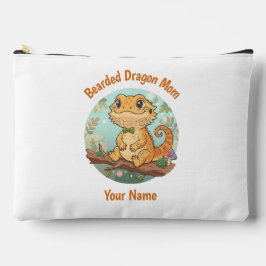 Custom Bearded Dragon Mom Accessory Pouch