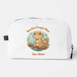 Custom Bearded Dragon Mom Toiletry Bag
