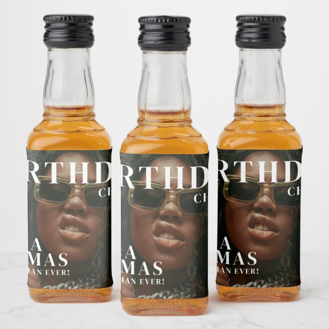 Custom Birthday Party Magazine Cover Cheers (Garrafas)