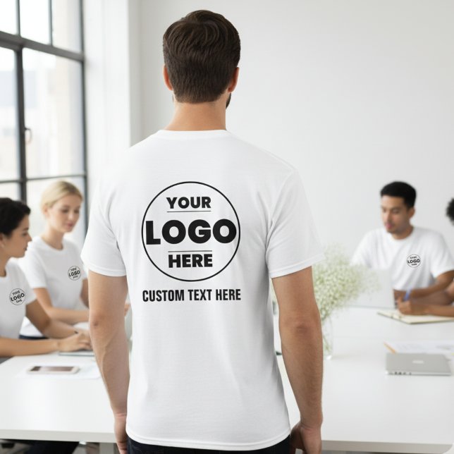 Custom Business Logo T-Shirt | Front & Back Brandi (Custom Business Logo T-Shirt | Front & Back Branding)