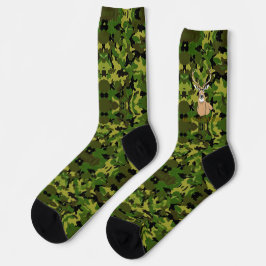 Custom camo whitetail crew socks