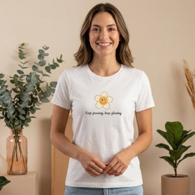 Custom daisy smiley face t-shirt (Criador carregado)