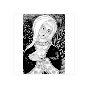 *Custom DO CARIMBO DE BORRACHA DE MADONNA DE MARY