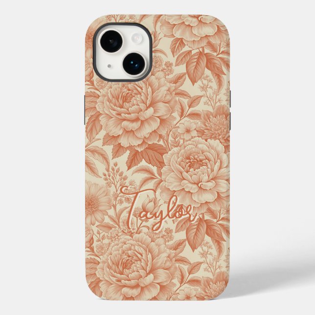 Custom Elegant Boho Chic Brown Blossom (Verso)