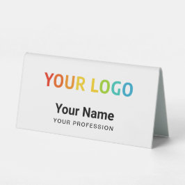 Custom Employee Table Tent with Logo