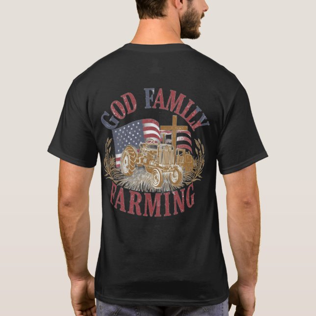Custom “God Family Farming” T-Shirt (Verso)