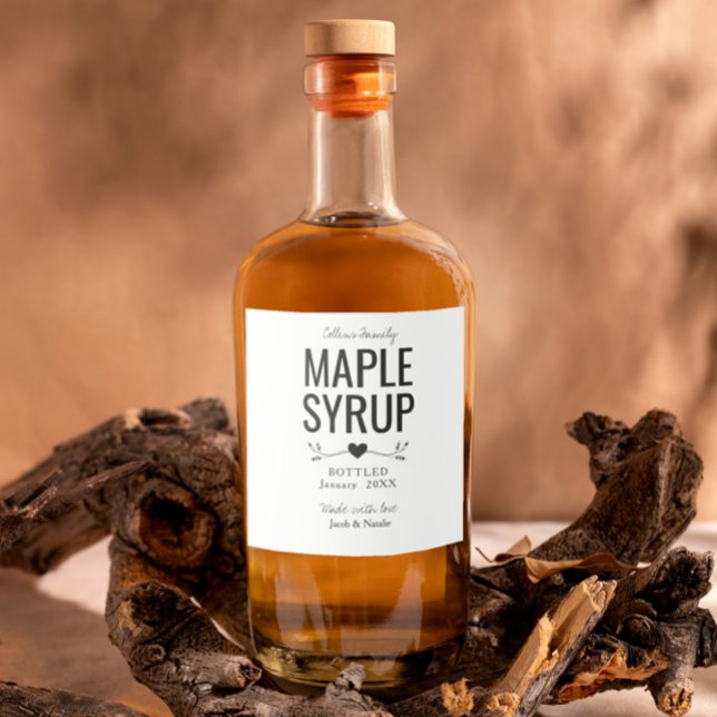 custom homemade maple syrup wedding favor (Criador carregado)
