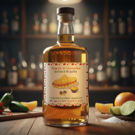 Custom Jalapeño & Clementine Infused Tequila Label