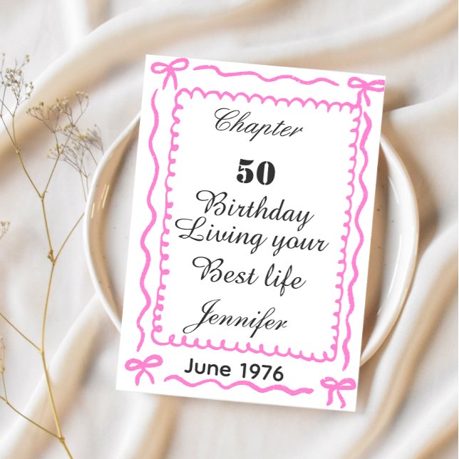 Custom july 1976 50th Birthday card (Criador carregado)