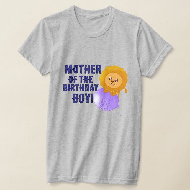 Custom Lion Themed Birthday Parent T-Shirt (Postura )