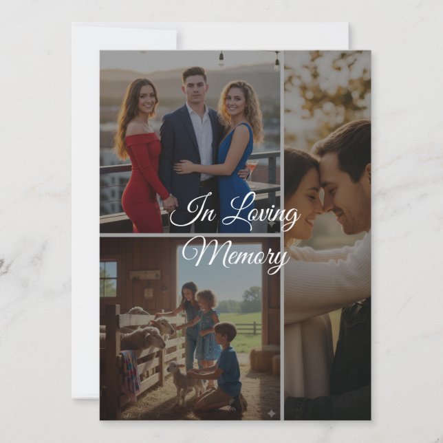 Custom Memory Photo Flat Card – Personalized Keeps (Frente)
