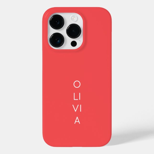 Custom Modern Coral Minimalist (Verso)