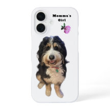 Custom “Momma’s Girl” Dog iPhone 16 Case