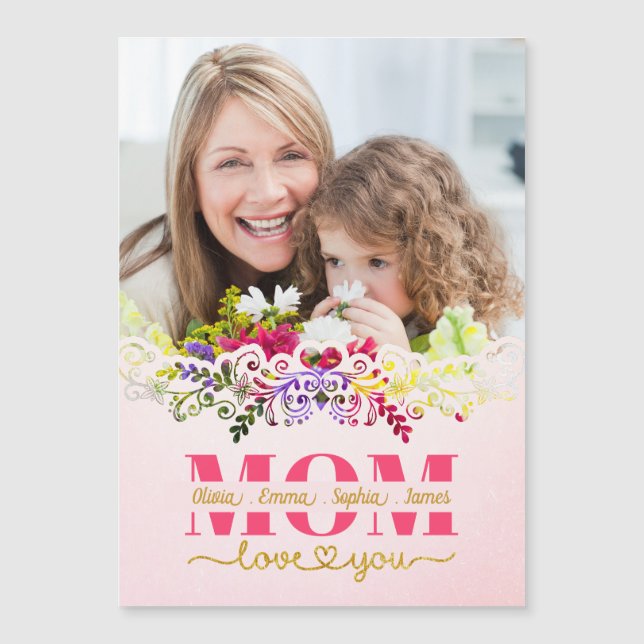 Custom Mother's Day I Photo & Personal Message (Frente)