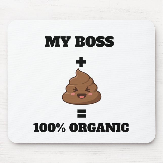 Custom Name 100% Organic Mousepad - Hilarious Offi (Frente)