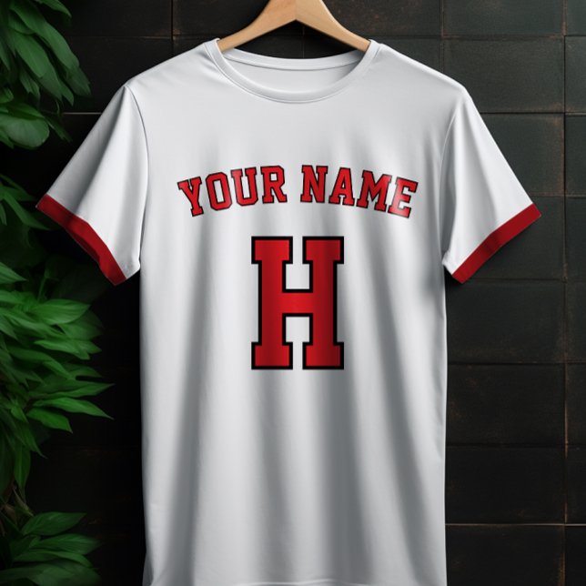 Custom Name Personalized vintage Letter T-Shirt  (Criador carregado)